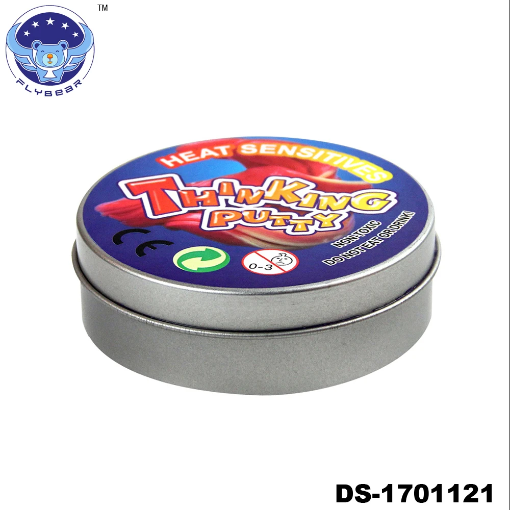 flybear Магия Изменение Цвета замазка слизь стресса игрушка изменения температуры получается цвет слизь глупо putty Light Clay