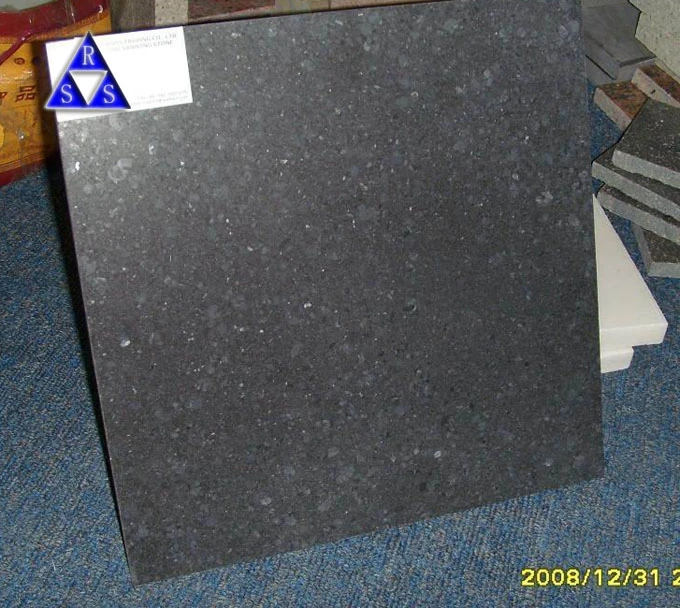 Отшлифованная черная базальтовая плитка G684
