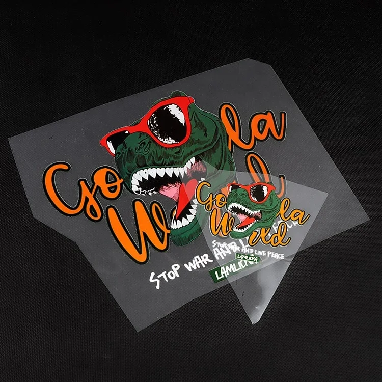 U-Meking High Quality Hot Sale Personalized T-shirt Tagless Printed Clothing Iron on Custom Thermal Transfer Stickers