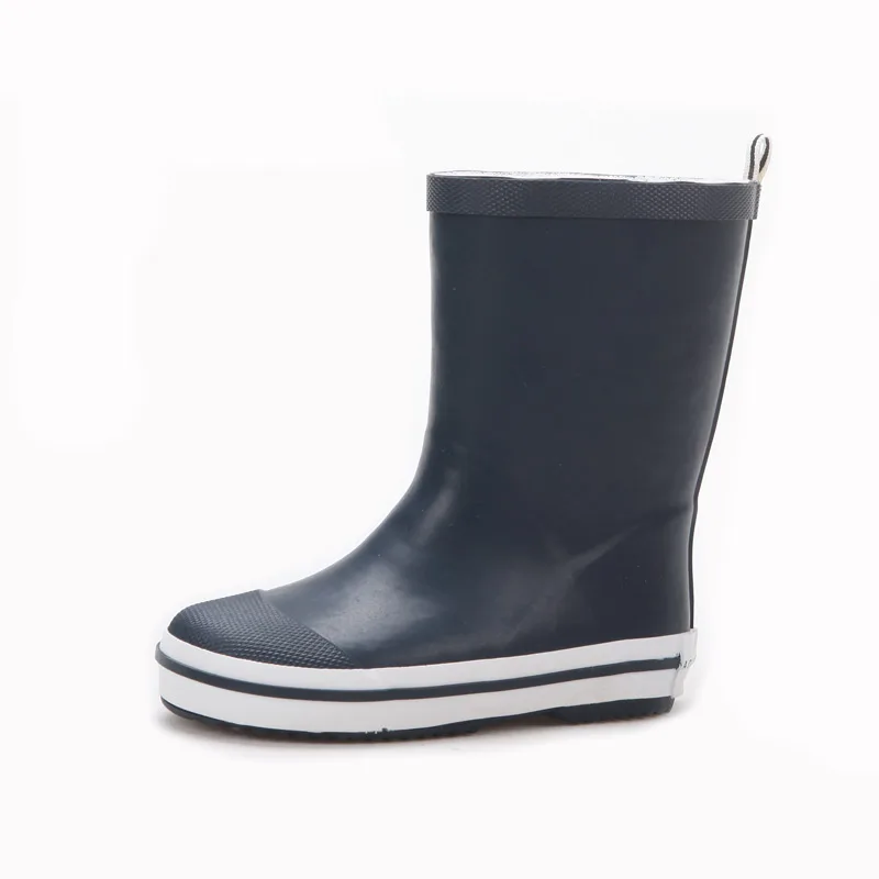
manufacture cheap and high quality simple design natural rubber kids rain boots wholesale 