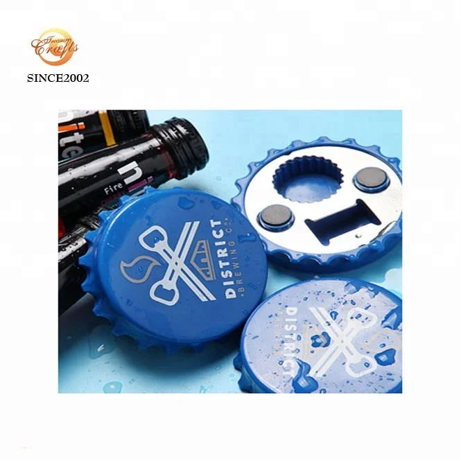 Promotional gift beer shaped fridge magnet cap bottle opener