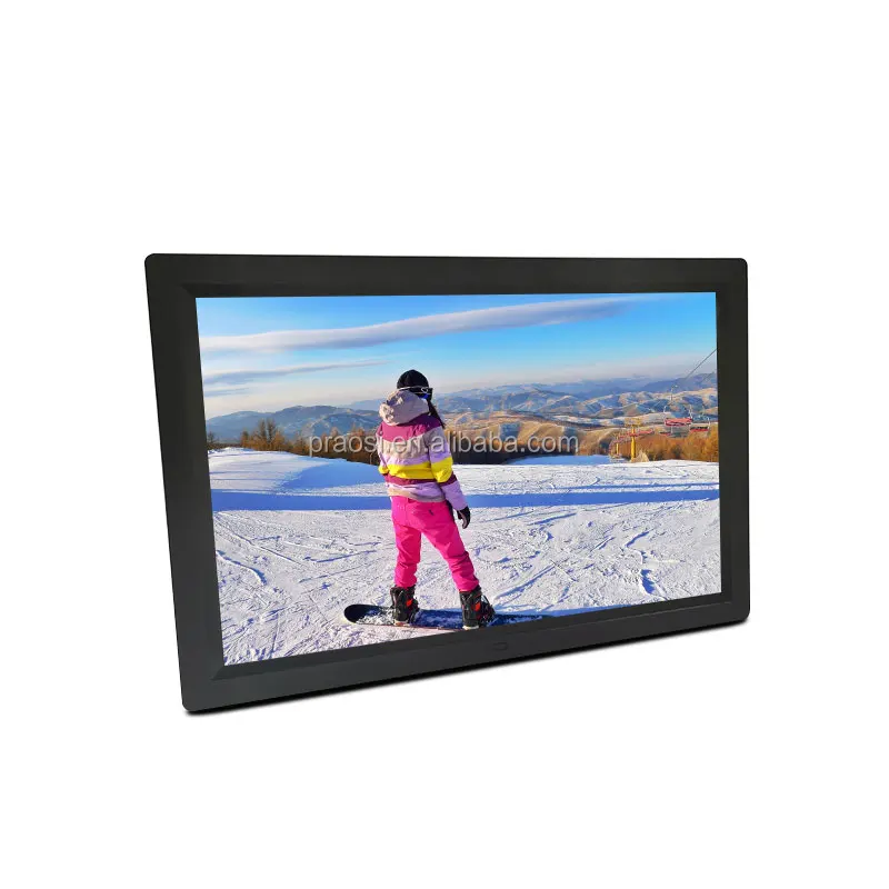 Pros wall mounted 17 inch HD 1080P Digital Photo Frame with Holder digital picture frame & Music Movie Player Support USB