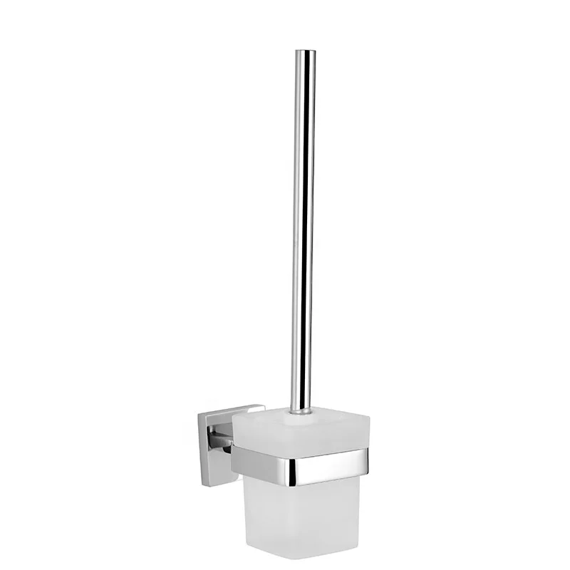 China Hotel 6 Piece Bathroom Accessories Set Stainless Steel Soap Dish Toilet Brush Paper Holder Robe Hook Towel Rack