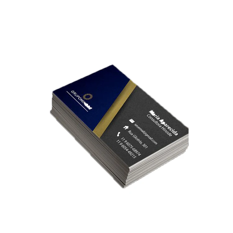 Nobel black private exquisite quality gold foil business card
