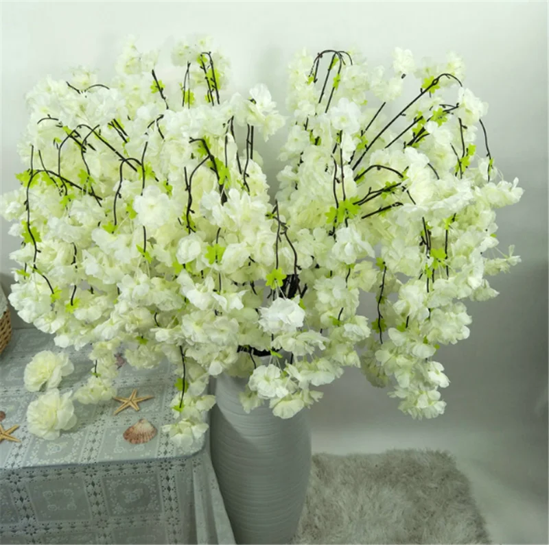 Manufacturer wholesale silk artificial cherry blossom branches for wedding decoration