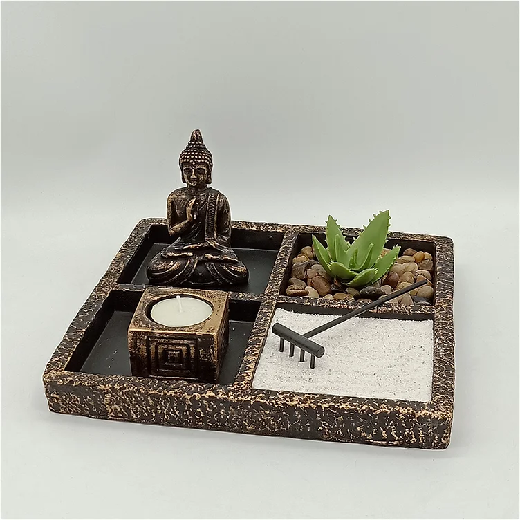 
Wholesale tiny thai buddha statues art buddha statues with candle holder zen garden 