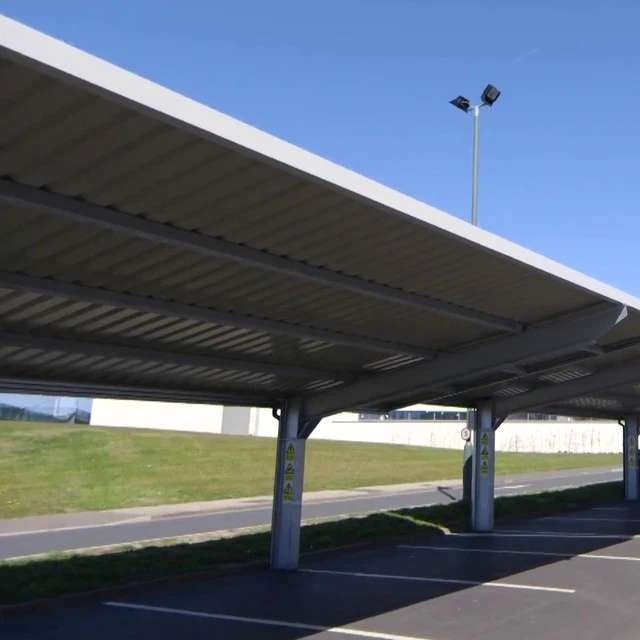 SolarBasedCarportShed солнечный гараж выдвижной на солнечных