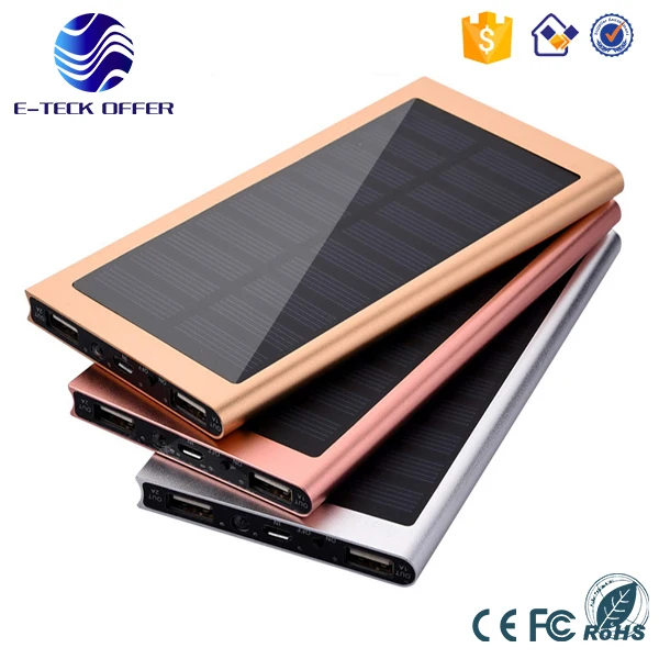 Mobile bank Solar charger 20000mAh waterproof solar power bank