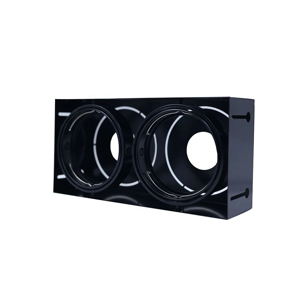 New arrival ar111 led grille light fixture 2 head spotlight housing