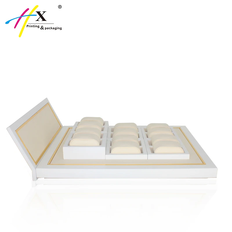 specialist shop counter display wood watch display with brand logo