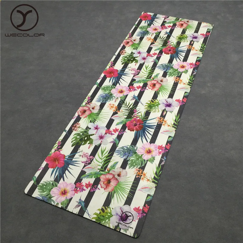 Best quantity anti-tear eco-friendly custom logo printing non slip folding natural rubber material travel yoga mat
