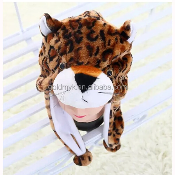 newest style customized soft plush animal hat for winter
