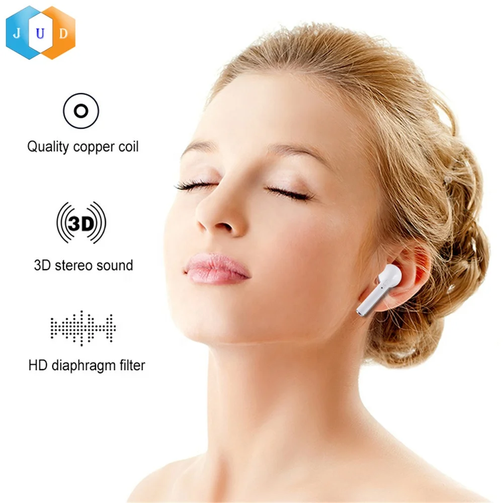 JUDING TWS Stereo B-T 5.0 Earphone Wireless Earbuds Sport Handsfree with Mic for Smart Phone For Huawei Iphone