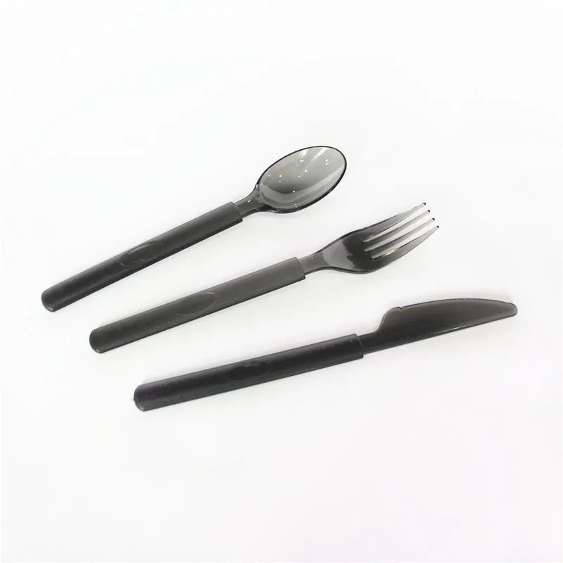Factory Price Heavy Duty Restaurant Cutlery Plastic Spoon Fork and Knife