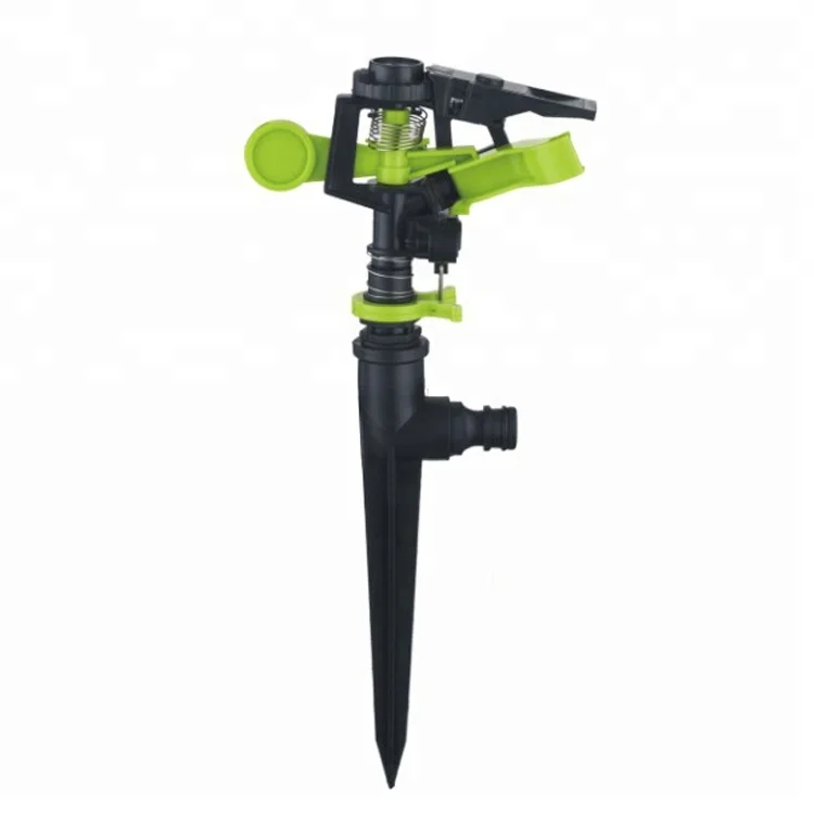 
Full Circle Adjustable Plastic Head Mobile Rotary Impluse Sprinkler Irrigation System Lawn Sprinkler 