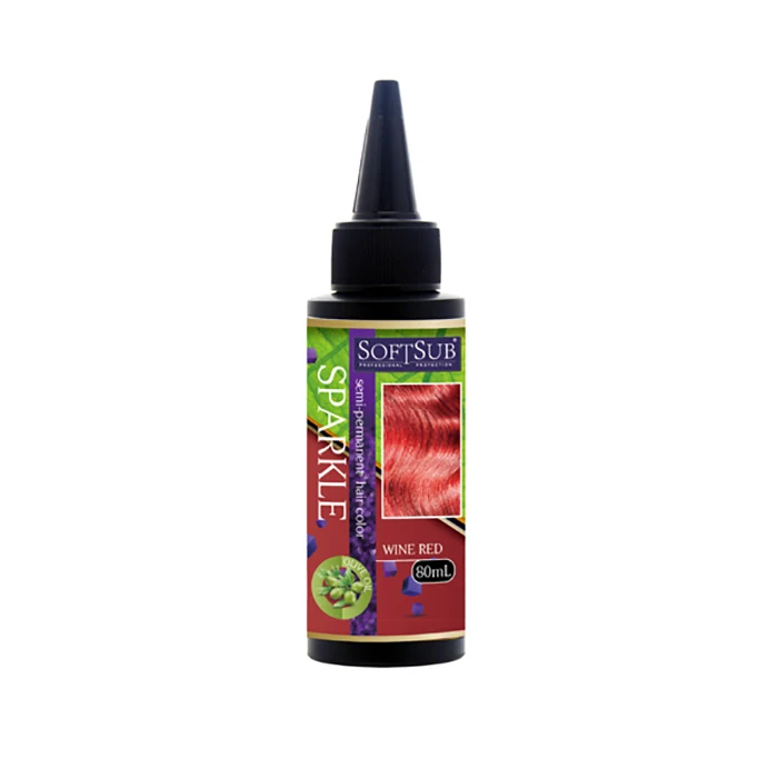 semi permanent hair dye cream liquid formula