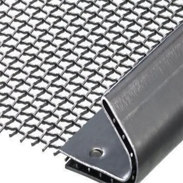 Manganese crimped crusher vibrating Mesh/Stone Crusher Vibrating Screen Mesh/Hooked Crimped Vibrating Mesh Mine Sieving Mesh