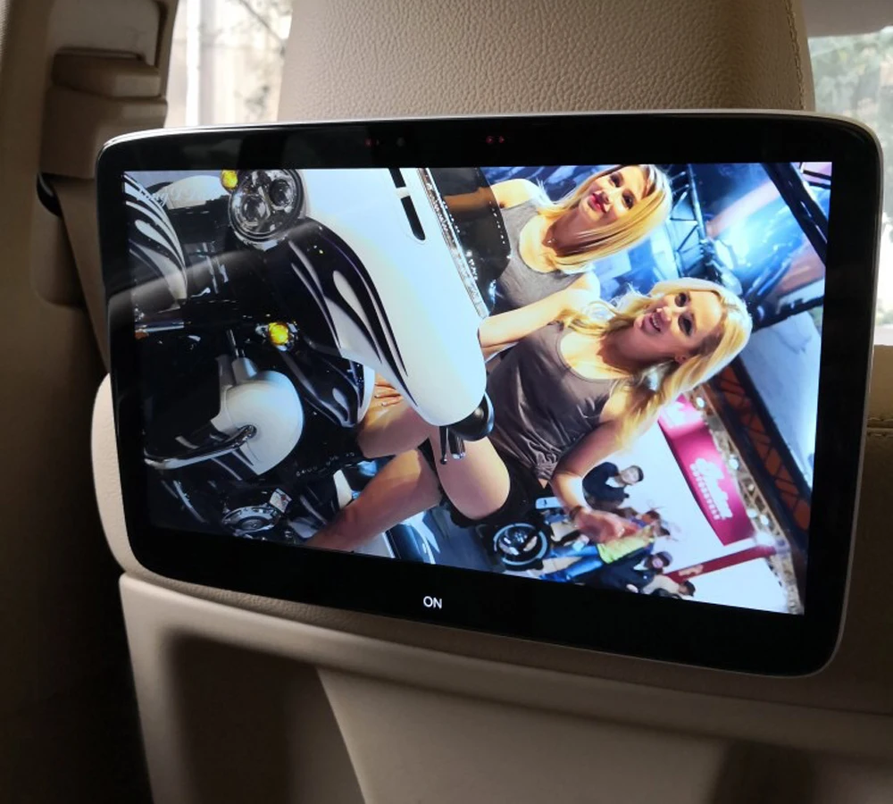 Car Seat Monitor TV for Mercedes-benz R S Class Original UI 1:1 Design AV Input Support Connect Car Front Screen One Pair