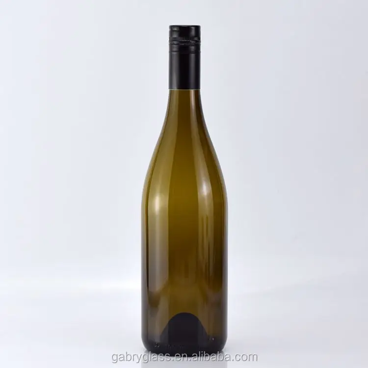 Black brown 750ml bordeaux redwine glassbottle with screw caps