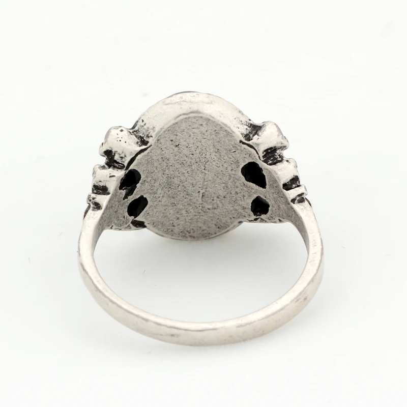 Wholesale 925 Silver Plated Fashion Ring Big Blue Stone Ring