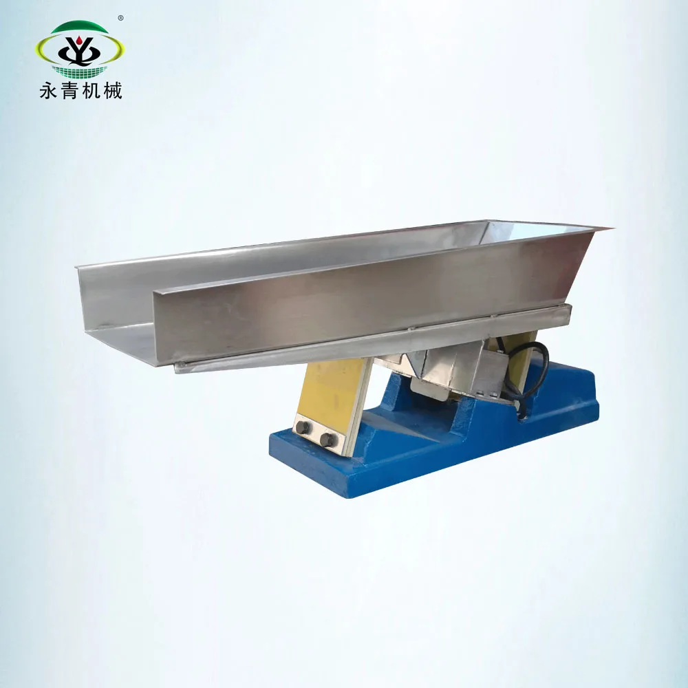 Linear horizontal electromagnetic vibratory feeder for powder and granule
