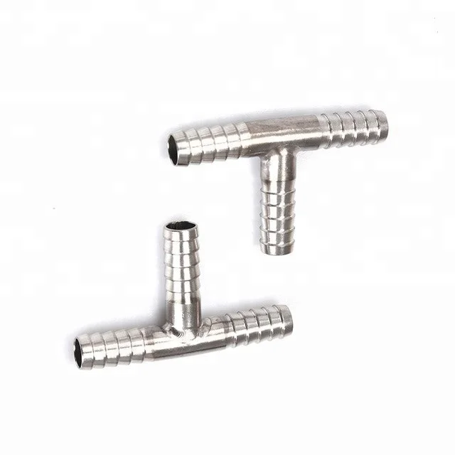 8mm Dia. T-Shaped 3 Way Hose Barb Plug Pipe Connecting Fittings Jointer