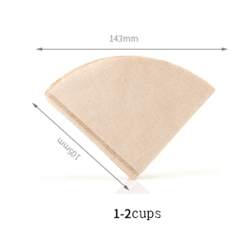 
V-Type natural non-bleached coffee filter paper 