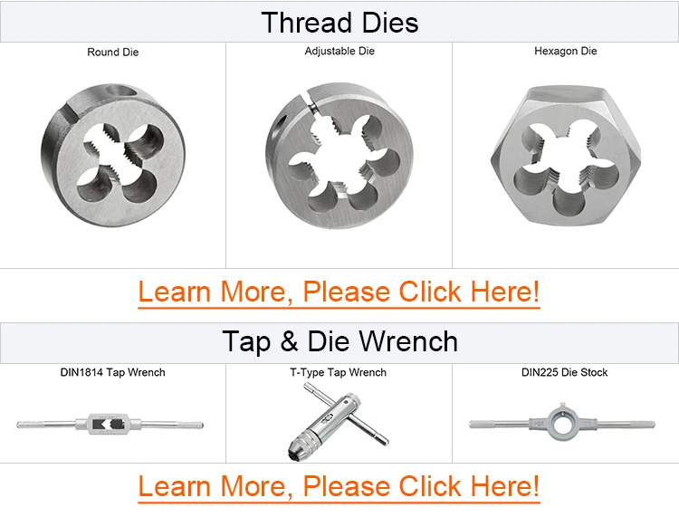 110Pcs Alloy Steel Juego Machos Y Terrajas Hand Use Tap and Die Set for Steel Screw Thread Tapping and Cutting in Box