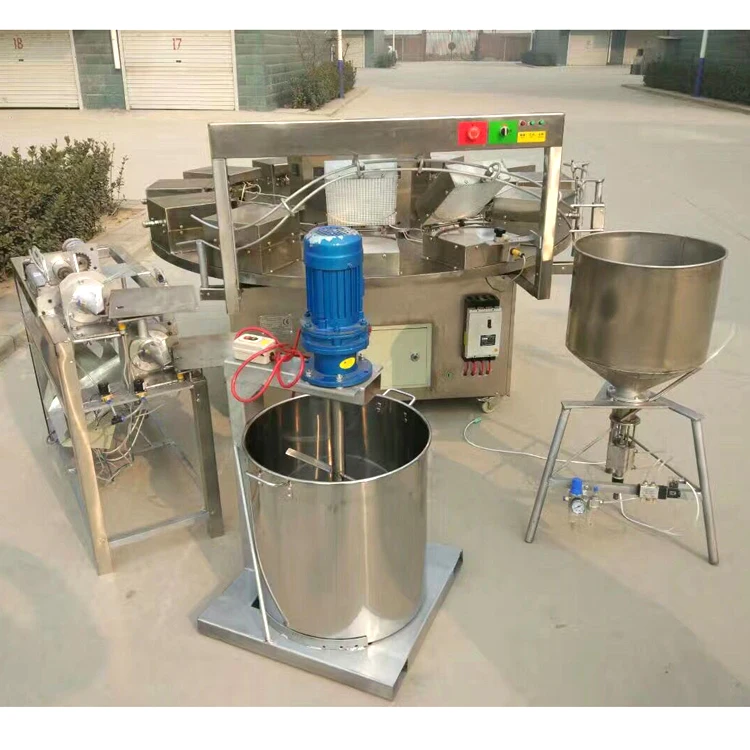 Semi Automatic Well Used Ice Cream Cone Making Egg Roll Machine
