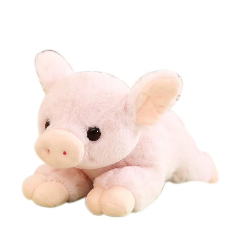 Hot sales new promotional gifts custom animal cartoon baby soft plush stuffed pink  pig toys