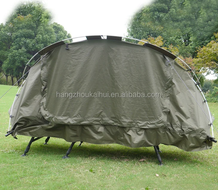 Folding bed camping tent for two persons