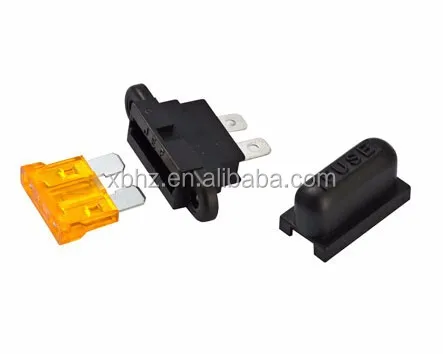 Fixed Hole ATO / ATC Automotive Fuse PCB Fuse Holder With Cover