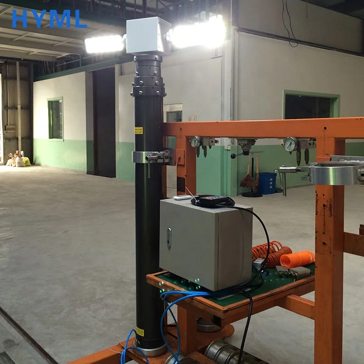 Built-in cable pneumatic telescopic mast lamp pole