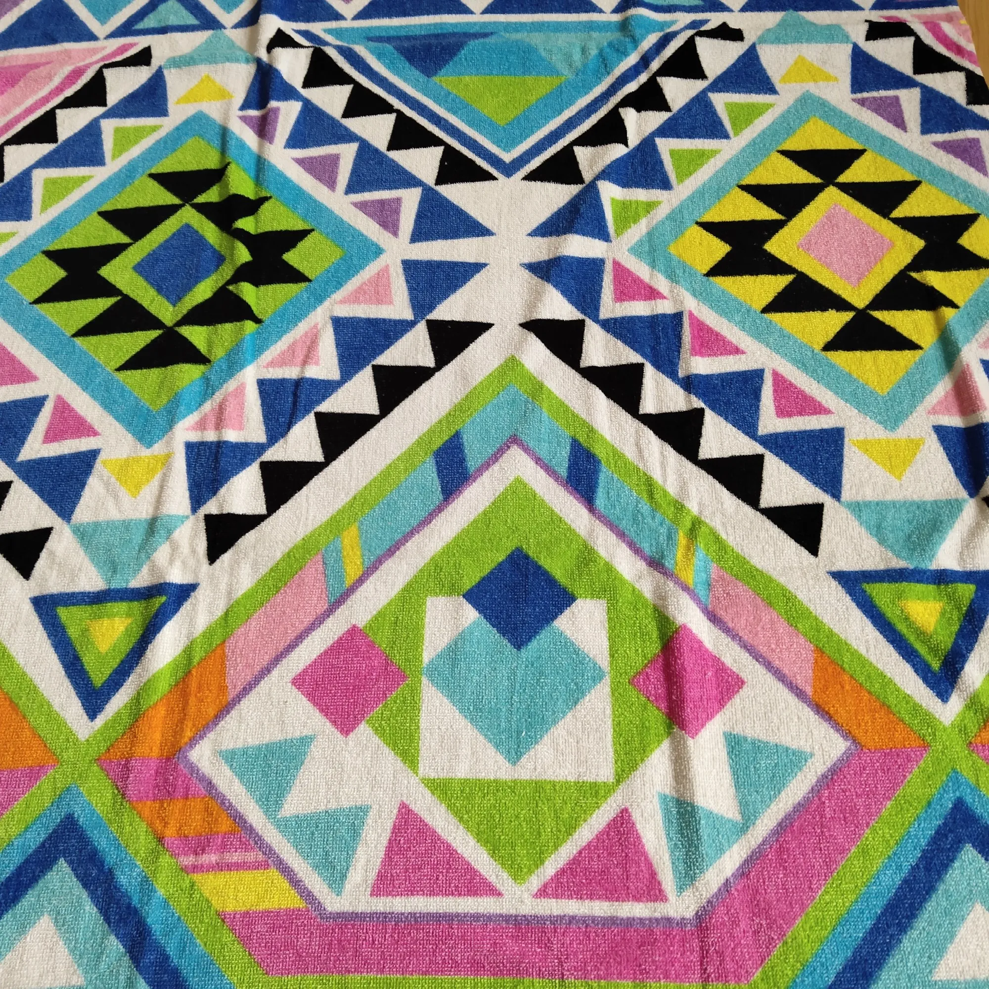 
Customised Cotton Beach Towel Velour And Terry Digital Printing Reactive Print 