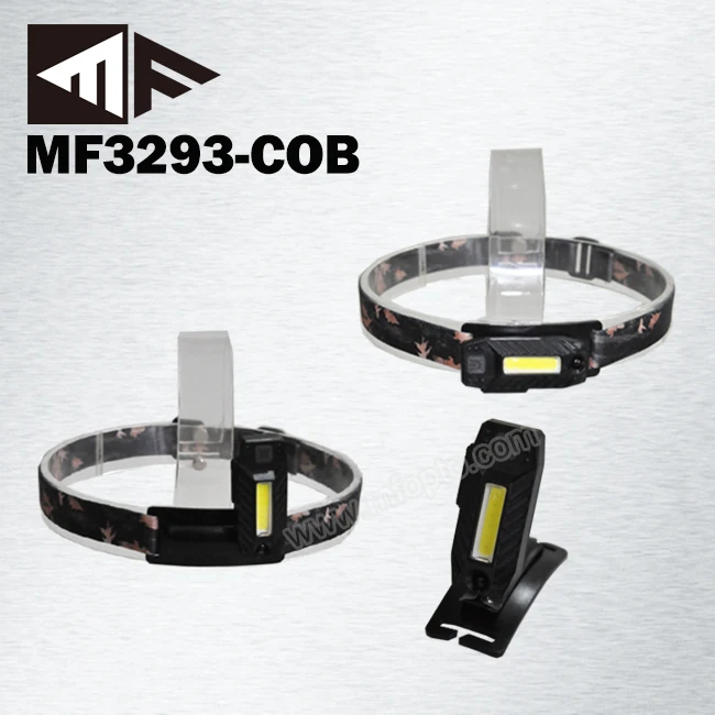 360 Degree 1W Outdoor Mini Lightweight Rechargeable COB Camping LED Headlamp with USB