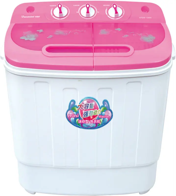 Semi-automatic mini twin tub washing machine