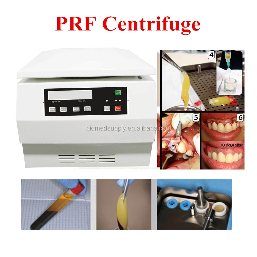 2021 Hospital Equipment PRF Centrifuge with Angle rotor 12 tubes centrifuge for dental