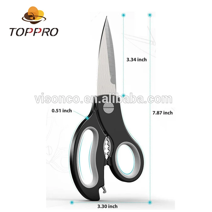 Multi-Purpose Stainless Steel Kitchen Scissors Heavy Duty Stainless Steel Shears