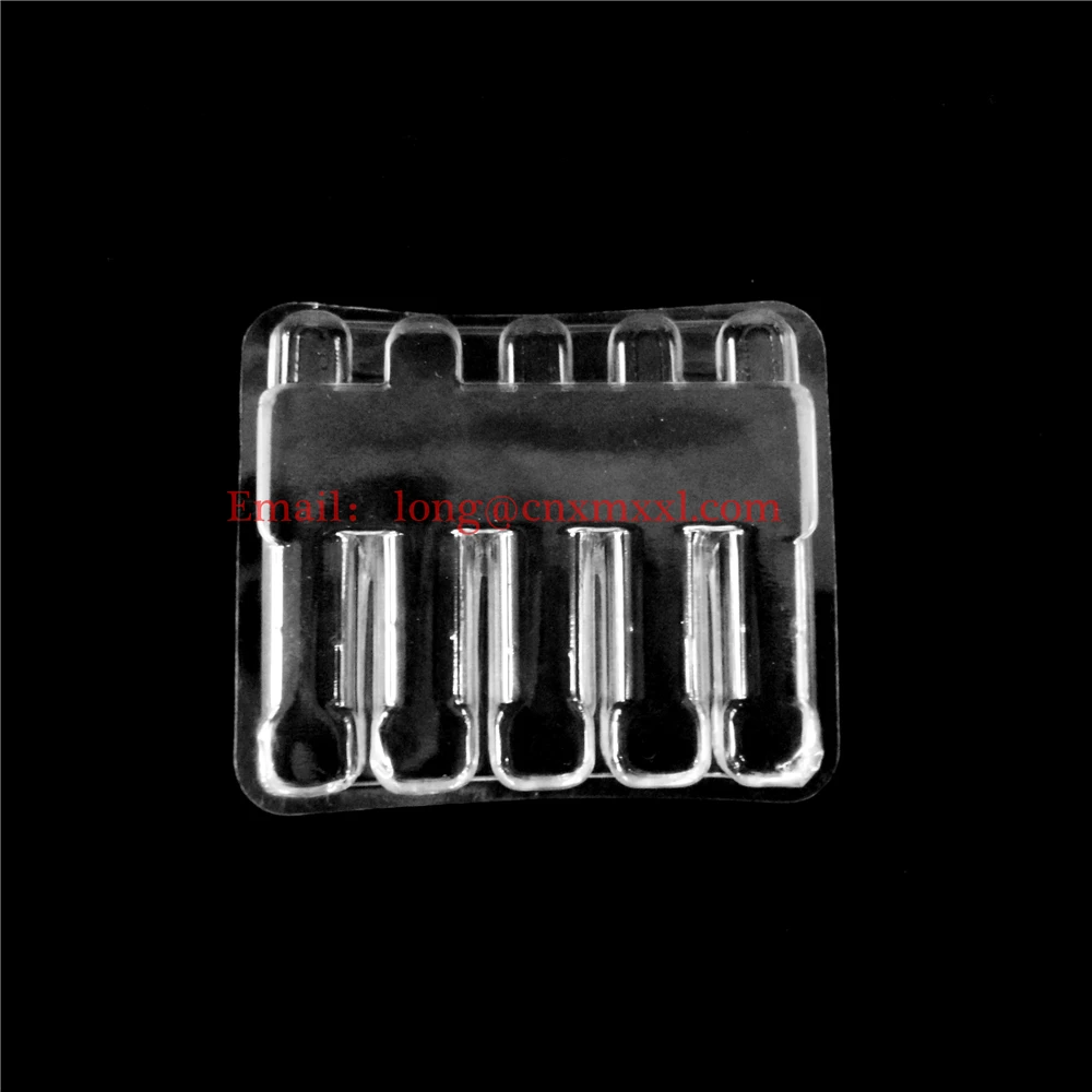 Transparent Plastic Ampoule Tray 1ml,2ml, 3ml,5ml, 10ml Plastic Vial Tray Blister Can Be Customization