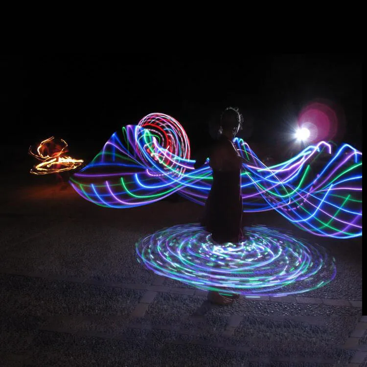 90cm Diameter LED Lighted Twist Lighted Led Sport Hoop