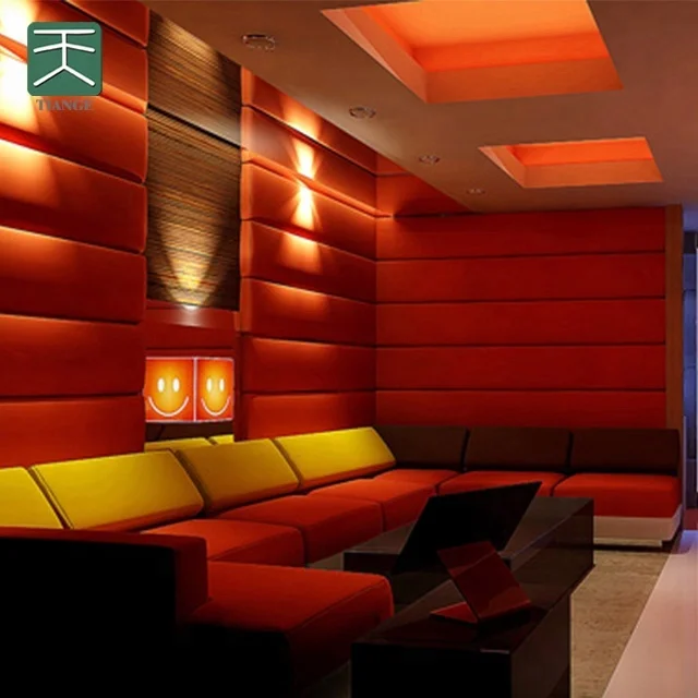 TianGe Recording Studio Music Room Fabric Soundproofing Wall Sheet Sound Absorbing Acoustic Ceiling Panel for Cinema