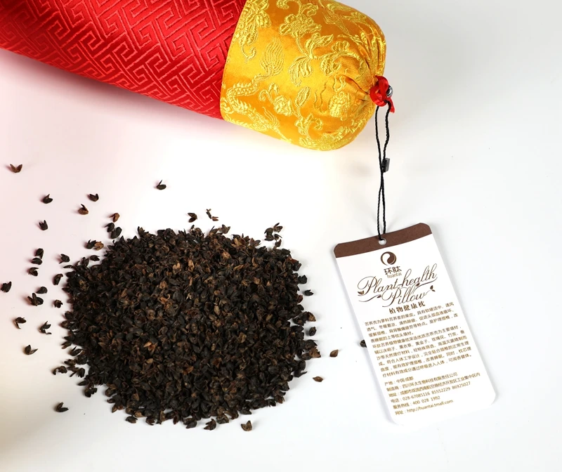 Huantai cylinder buckwheat husk pillow yoga buckwheat hull meditation cushion column shape neck roll buckwheat fill pillow