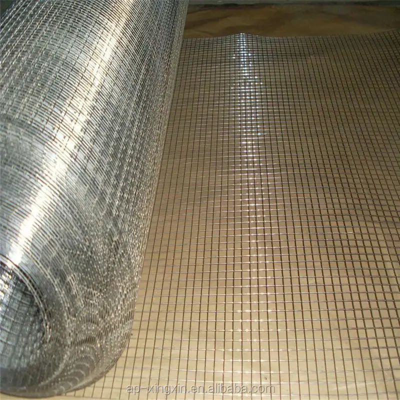Galvanized weldled wire netting, square hole opening wire mesh, iron wire welded nets (I - 039)
