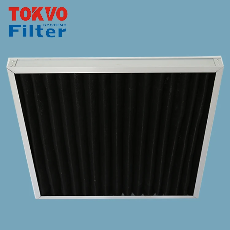 Washable metal industrial pre conditioner conditioning dust purifier paper carbon dust panel carbon air filter