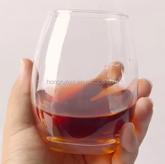 Crystal hand made Drinking cups Stemless plastic wine glasses
