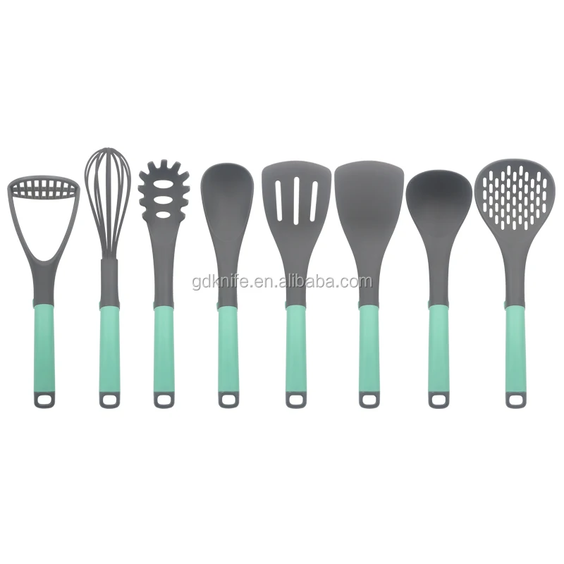 New Northern Europe style best top seller 7 pcs Nylon kitchen cooking accessories with multifunction grater holder