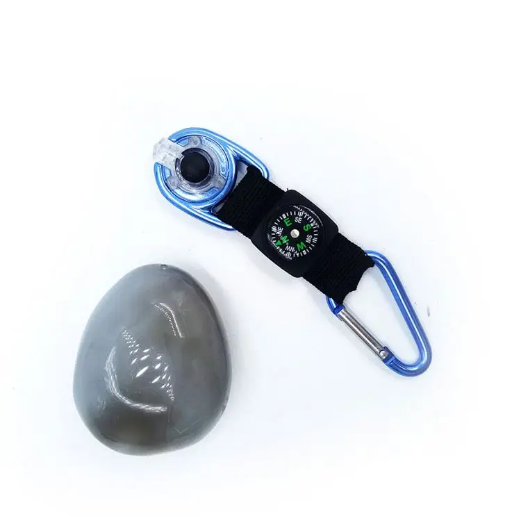 BT-A218 многофункциональный брелок со светодиодными лампами, алюминиевый компас, карабин