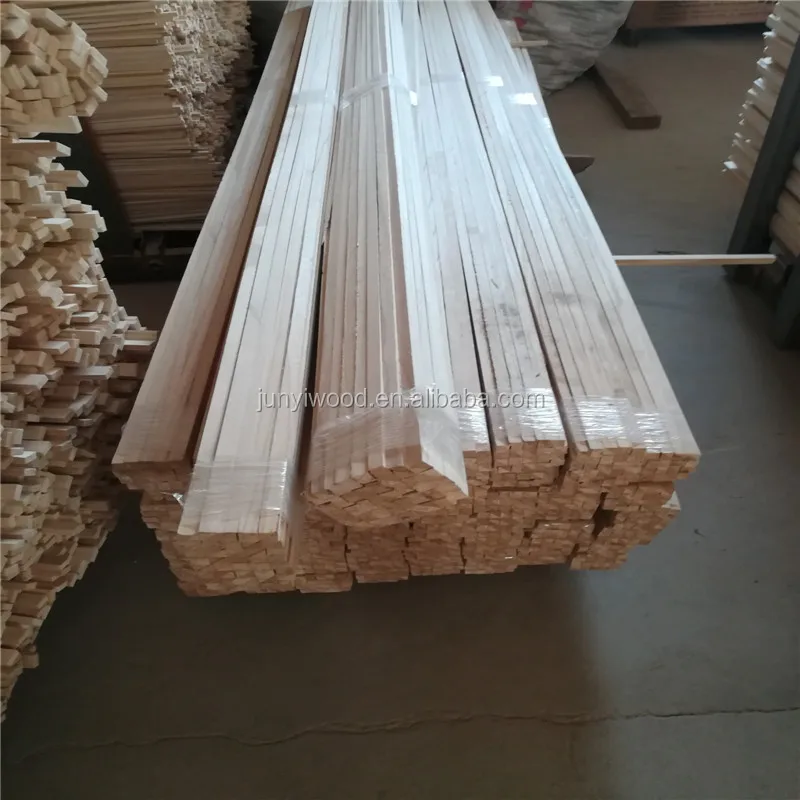 Треугольные деревянные ленты из павловнии, 3/4x3/4 дюйма