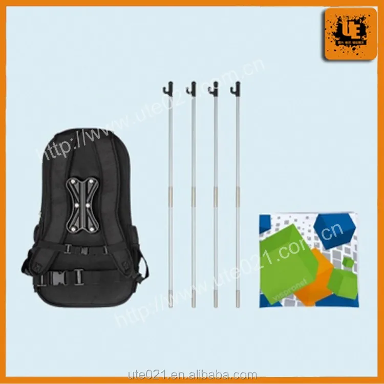 
Custom Outdoor Promotional Marketing Street Advertising Backpack Flag And Banner 