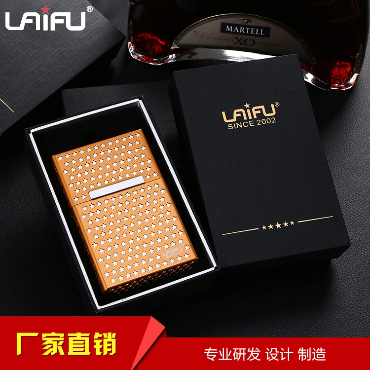 2017 China hot cigarette box hollow metal 20 cigarette packs 010050a